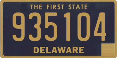 DE license plate 935104