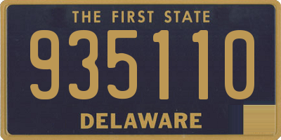 DE license plate 935110
