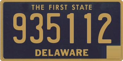 DE license plate 935112