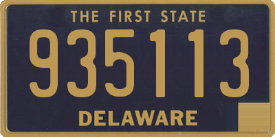 DE license plate 935113