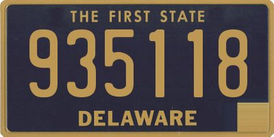 DE license plate 935118