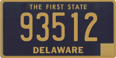 DE license plate 93512