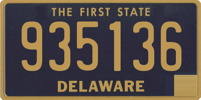 DE license plate 935136