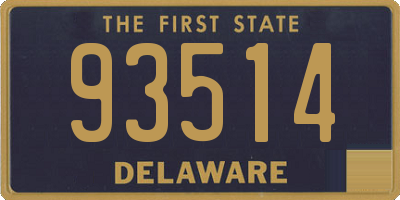 DE license plate 93514