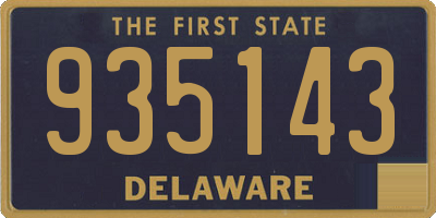 DE license plate 935143
