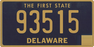 DE license plate 93515