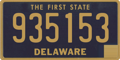 DE license plate 935153