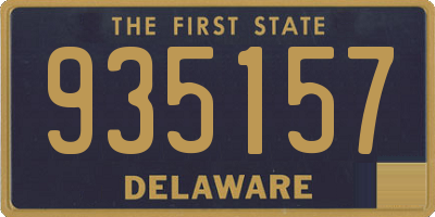 DE license plate 935157