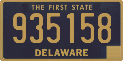 DE license plate 935158