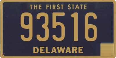 DE license plate 93516
