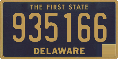 DE license plate 935166