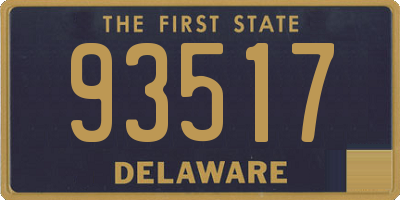 DE license plate 93517