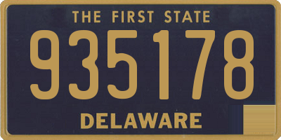 DE license plate 935178