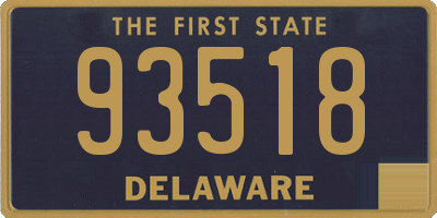 DE license plate 93518