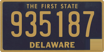 DE license plate 935187