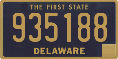 DE license plate 935188