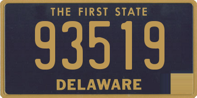 DE license plate 93519