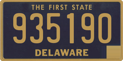 DE license plate 935190