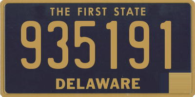 DE license plate 935191