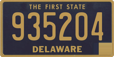 DE license plate 935204