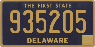 DE license plate 935205