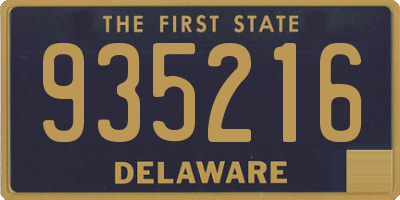 DE license plate 935216