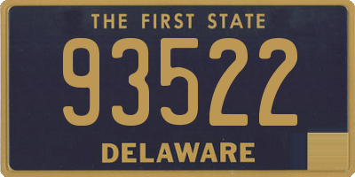 DE license plate 93522