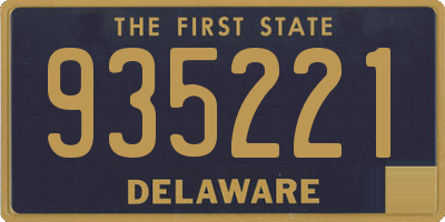 DE license plate 935221