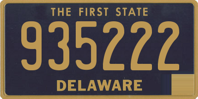 DE license plate 935222