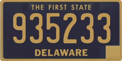 DE license plate 935233
