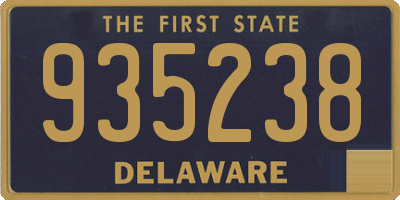 DE license plate 935238