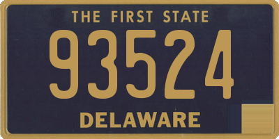 DE license plate 93524