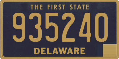 DE license plate 935240