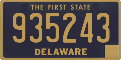 DE license plate 935243