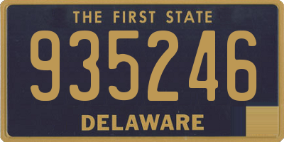 DE license plate 935246
