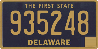 DE license plate 935248