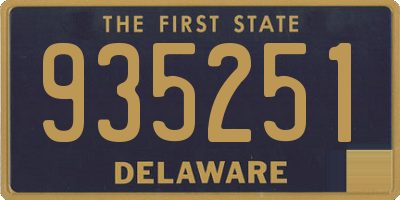 DE license plate 935251