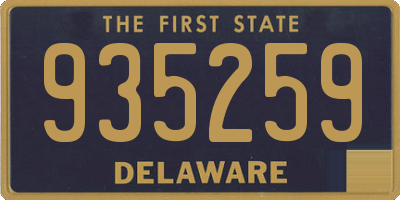 DE license plate 935259