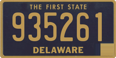 DE license plate 935261