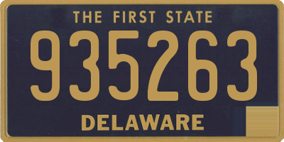 DE license plate 935263