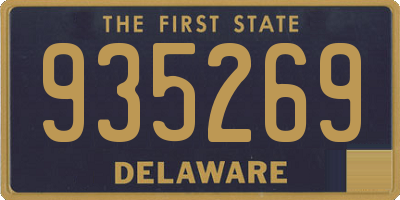 DE license plate 935269