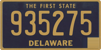 DE license plate 935275