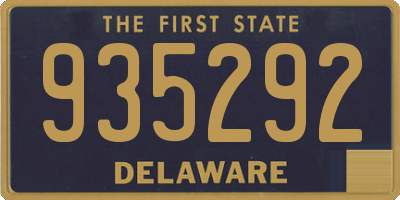 DE license plate 935292