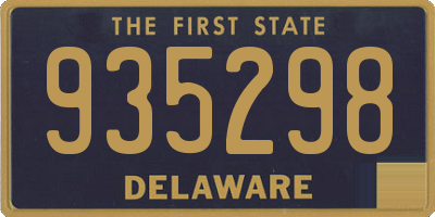 DE license plate 935298