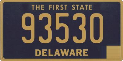 DE license plate 93530