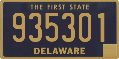 DE license plate 935301