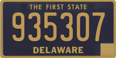 DE license plate 935307