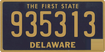 DE license plate 935313