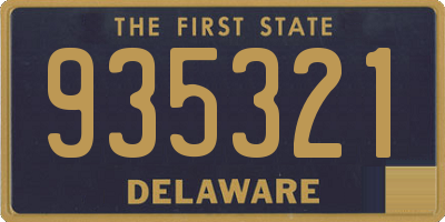 DE license plate 935321