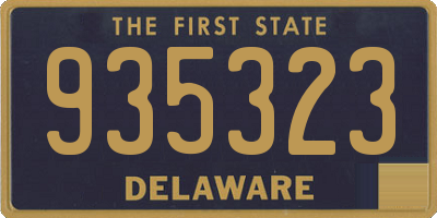 DE license plate 935323